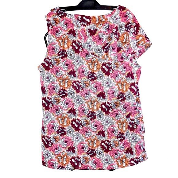 Banana Republic One Shoulder Ruffle Sleeve Floral Blouse Size Small - Picture 5 of 6